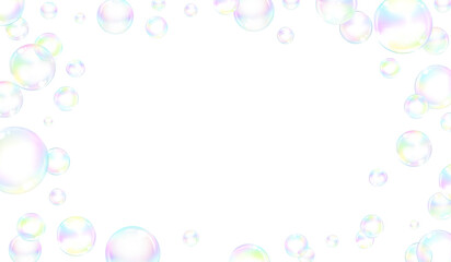 Soap bubbles frame