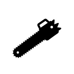 Fototapeta premium chainsaw icon black silhouette vector illustration on transparent background
