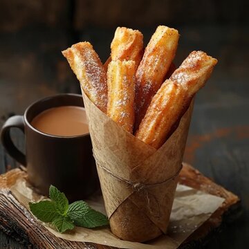 mexican churros con cajeta churros with caramel square video