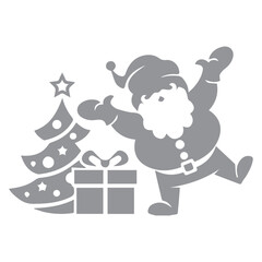 Happy Santa Festive Scene