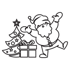 Naklejka premium Santa Claus illustration