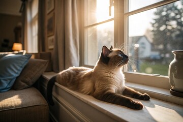 cat sitting on a chair