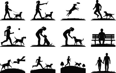 Dog, Pet, Animal, Canine, Puppy, Owner, Walk, Play, Run, Jog, Park, Outdoor, Exercise, Training, Friendship, Companion, Activity, Leisure, Lifestyle, Bond