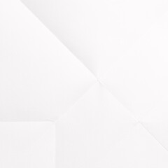 Clean White Folded Paper Texture with Geometric Creases and Minimalist Background for Graphic Design, Templates, Presentations, and Creative Projects