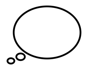 シンプルな吹き出しイラスト素材