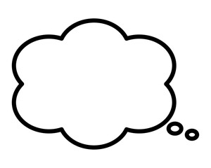 シンプルな吹き出しイラスト素材