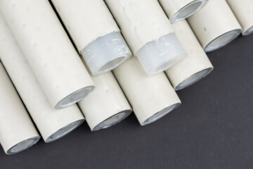 stripped polypropylene pipes for soldering, soldering pipes for water