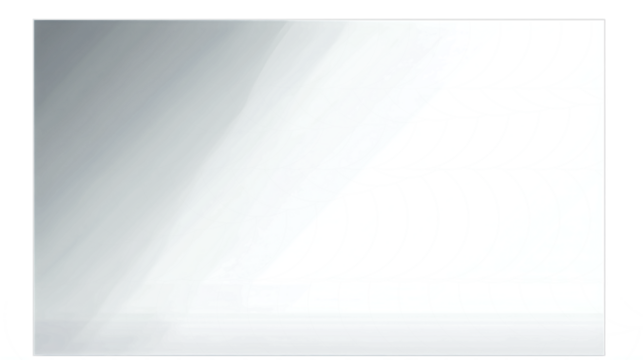 Realistic Transparent Glass, Window, Screen or Acrylic Panel with Glossy Finish and Light Reflections on Transparent Background	