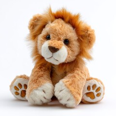 A cute and cuddly lion cub plush toy