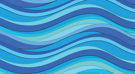 abstract blue wave background