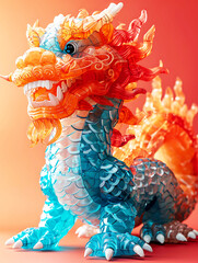 chinese dragon mini statue