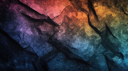 Abstract rock texture showing colorful vibrant gradient