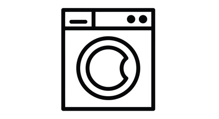 Washing machine illustration for laundry needs