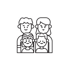 Happy Family Icon