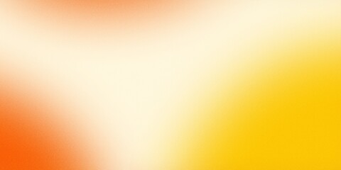 Soft orange yellow gradient wave abstract background with noise and grainy texture