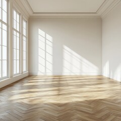 Obraz premium Empty room with sunlight