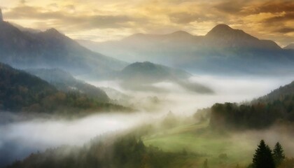 Fototapeta premium fog in the mountains