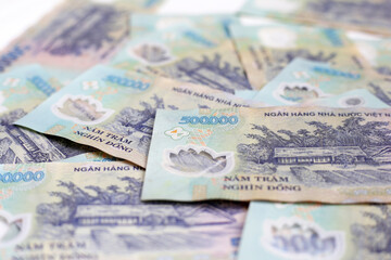 Five hundred thousand dong banknotes
