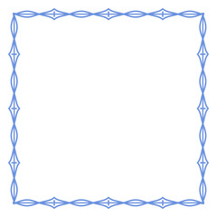 다이아몬드 밧줄 패턴 프레임 일러스트