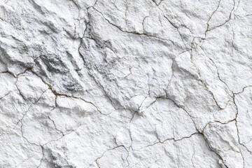 Fototapeta premium Close-up of white, cracked rock surface