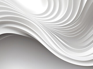Abstract flowing white and grey wavy textured background pattern