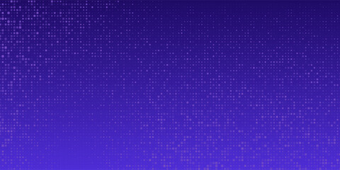 Purple glowing pixel dot pattern. Abstract neon grid wallpaper. Violet color mosaic pattern backdrop. Vector modern technology, business, science, healthcare, medicine, presentation design background