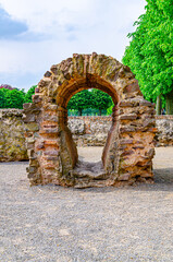Old stone arched entrance 