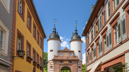 Exploring the historic charm of Heidelberg City Gate in Germany's old town