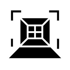 AR Grid Icon Set – Augmented Reality, Virtual, Technology, Digital, 3D, Structure, Futuristic