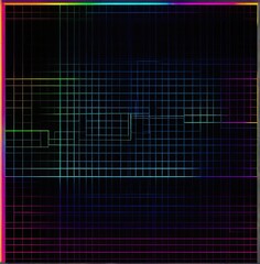 Obraz premium Vibrant glowing grid pattern digital abstract technology background