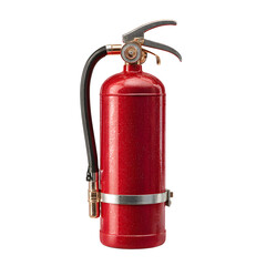 Fire extinguisher safety tool, white isolated background