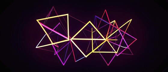 Dynamic abstract polygonal shape network background