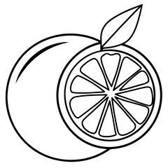 Juicy Orange Slice Vector