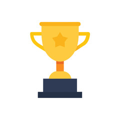 gold trophy cup isolated on white background