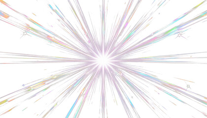 Prismatic diamond sparkle with radiant light emission PNG clipart for multi-purpose projects.