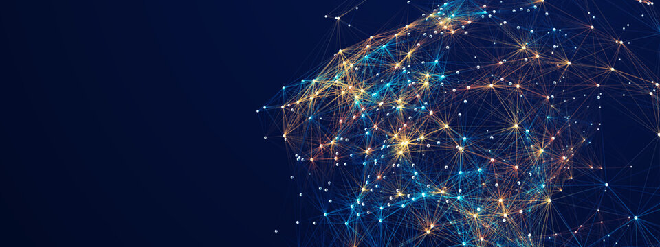 Abstract Digital Network Sphere