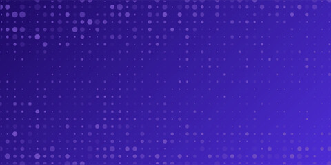 Purple glowing pixel dot pattern. Abstract neon grid wallpaper. Violet color mosaic pattern backdrop. Vector modern technology, business, science, healthcare, medicine, presentation design background