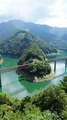 Tranquil Bridge and Landscape in Shizuoka, Japan, Serene Landscapes and River Bridges