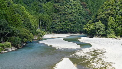 Tranquil Bridge and Landscape in Shizuoka, Japan, Serene Landscapes and River Bridges
