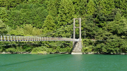 Tranquil Bridge and Landscape in Shizuoka, Japan, Serene Landscapes and River Bridges