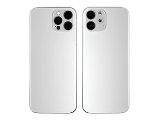 _Back View of Minimalist Modern Smartphone with Dual Cameras, Centered Vertical Compos
