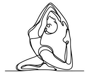 girl in yoga pose