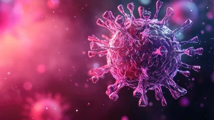 Viral particle distributing globally, causing infectious disease pandemic