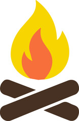 Campfire Flame Icon