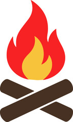 Campfire Flame Icon