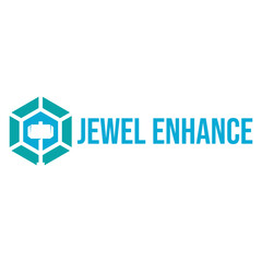 jewel enhance flat minimalist logo design