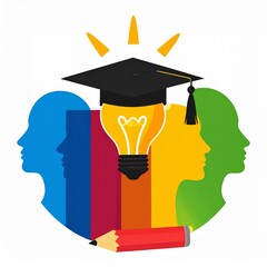 Vector illustration of diverse learning and innovative education concepts.