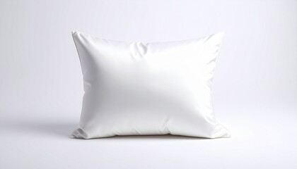white pillow isolated on white