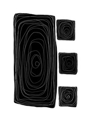 Minimal abstract image for modern interior. The picture is painted by hand on a tablet. © neurostructure