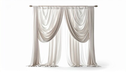 curtains isolated on white